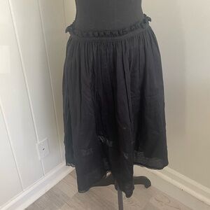 Jil Sander Black Women's Skirt 6 fine cotton